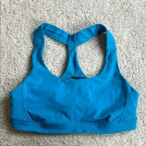 Lululemon Blue Sports Bra Medium Support Racerback
